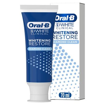 Morrisons Oral-b 3d white clinical whitening restore diamond clean toothpaste offer