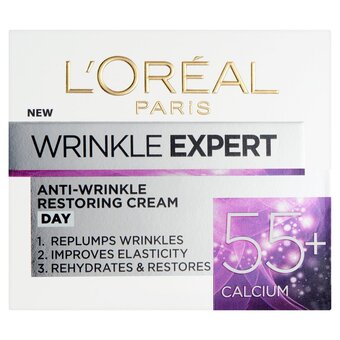 Morrisons L'oreal paris wrinkle expert anti-wrinkle hydrating day cream 55+ offer