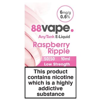 Morrisons 88vape e-liquid 6mg raspberry ripple offer