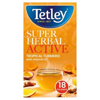 Morrisons Tetley super herbal tropical turmeric offer