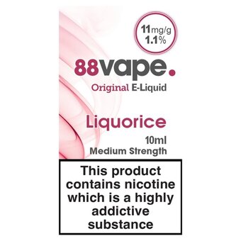 Morrisons 88vape original 11mg liquorice offer