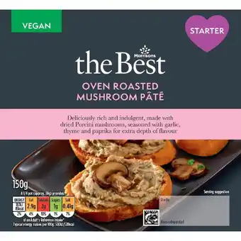 Morrisons Morrisons plant revolution roasted mushroom vegan pate offer