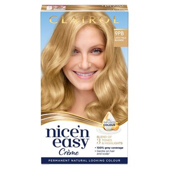 Morrisons Nice 'n easy permanent colour 9pb natural pale blonde (100) hair dye offer