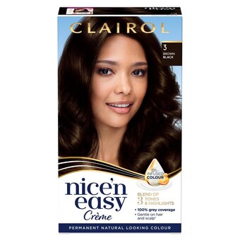 Morrisons Nice 'n easy permanent colour 3.5 natural darkest brown (121a) hair dye offer