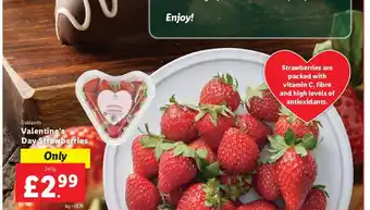 Lidl Oaklands Valentine's day strawberries offer
