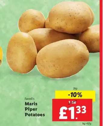 Lidl Farrell's Maris piper potatoes 2kg offer