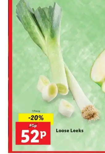 Lidl Loose Leeks 1 piece offer