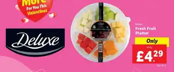 Lidl Deluxe Fresh Fruit Platter 580g offer