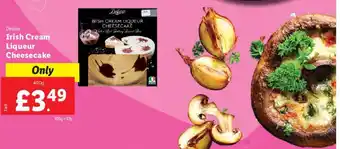 Lidl Deluxe Irish Cream Liqueur Cheesecake 400g offer