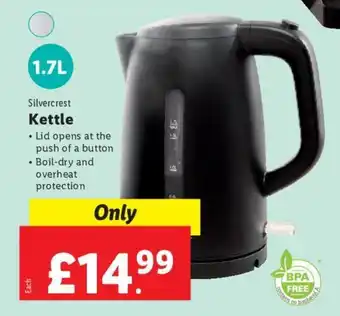 Lidl Silvercrest Kettle 1.7L offer