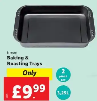 Lidl Ernesto Baking & Roasting Trays 2pcs set 3,25L offer