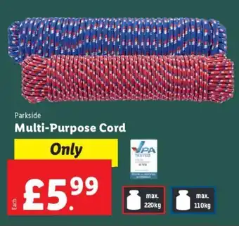 Lidl Parkside Multi-Purpose Cord offer