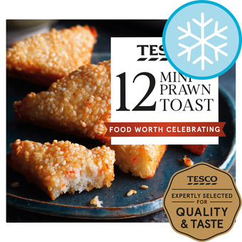 Tesco Tesco 12 mini prawn toast 120g offer