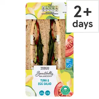 Tesco Tesco beautifully balanced tuna & egg salad sandwich offer
