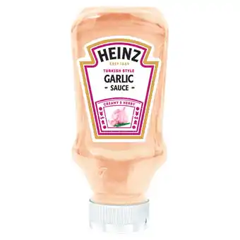 Tesco Heinz turkish style garlic sauce 420g offer
