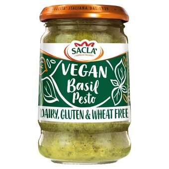 Tesco Sacla vegan basil pesto 190g offer