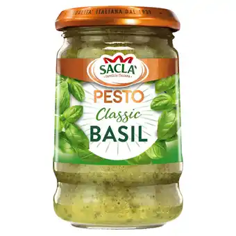 Tesco Sacla classic basil pesto 190g offer