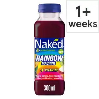 Tesco Naked rainbow machine smoothie drink 300ml offer