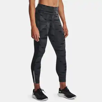 Under Armour Under armour women's fly fast 3.0 printed ankle tights black / club purple / reflective xs offer