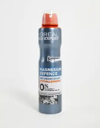 ASOS L´oréal men expert l'oreal men expert hypoallergenic deodorant, magnesium defence hypoallergenic 48 hour protection mens deod offer