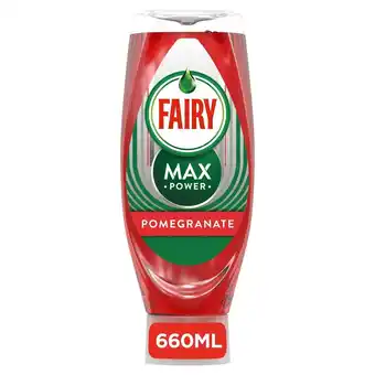 Morrisons Fairy hand dishwashing max power pomegranate offer