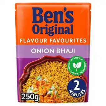 Morrisons Ben's original onion bhaji microwave rice offer