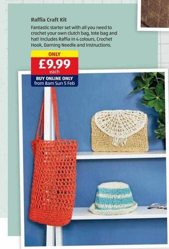 Aldi Raffia craft kit offer