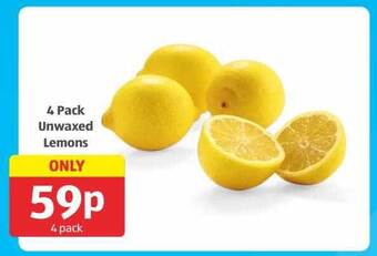 Aldi Unwaxed lemons offer