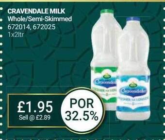 Bestway Cravendale milk offer