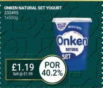 Bestway Onken natural set yogurt offer