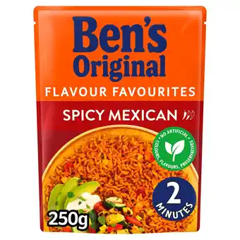 Tesco Ben's original spicy mexican microwave rice 250g offer