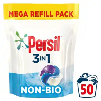 Tesco Persil 3in1 non biological washing capsules 50 wash 1.350kg offer