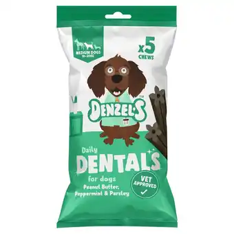 Tesco Denzel's dentals p/but, peppermint & parsley 5 x 20g offer