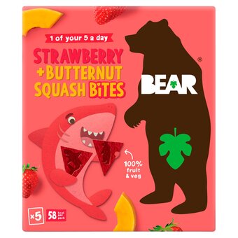 Tesco Bear bites strawberry & butternut squash 5 pack offer