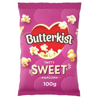 Tesco Butterkist cinema sweet popcorn 100g offer