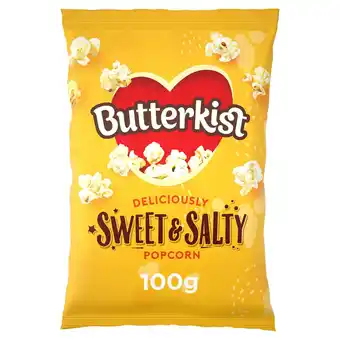 Tesco Butterkist sweet & salted popcorn 100g offer
