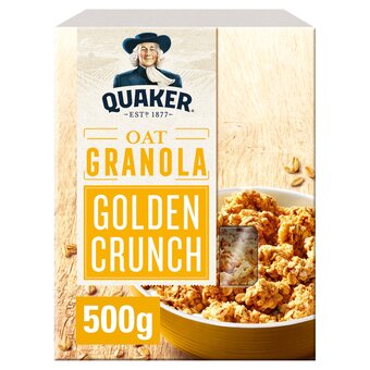 Tesco Quaker oat granola golden crunch 500g offer