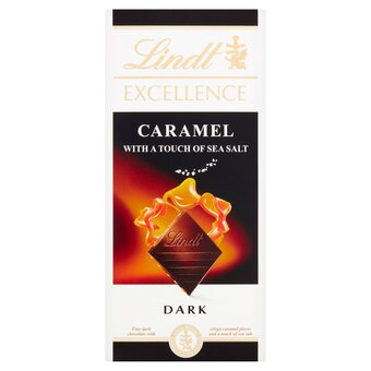 Tesco Lindt excellence caramel with touch of sea salt 100g offer