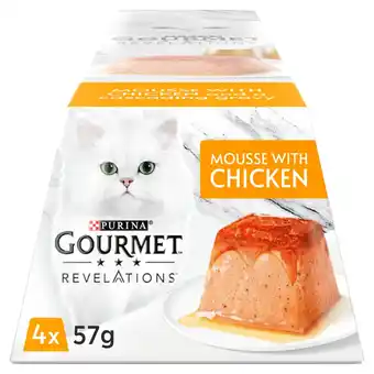 Tesco Gourmet revelations chicken cat food 4 x 57g offer