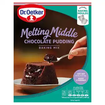 Tesco Dr oetker melt in the middle chocolate pudding baking mix 140g offer