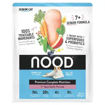 Tesco Nood cat food 7+ senior formula 800g offer