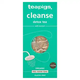 Tesco Teapigs organic cleanse detox tea 15s 45g offer
