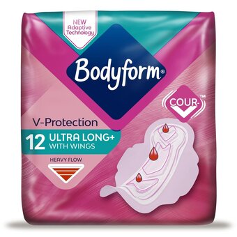 Morrisons Bodyform ultra long sanitary towels with wings offer