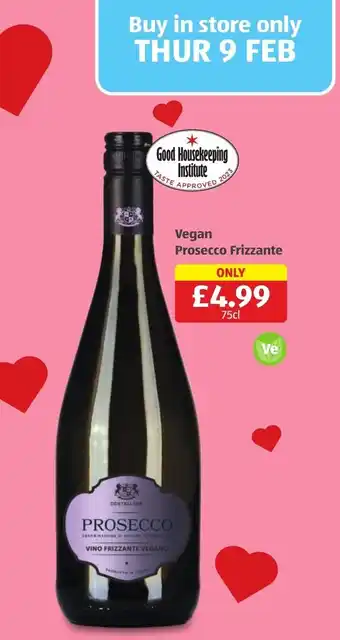 Aldi Vegan Prosecco Frizzante offer