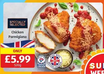 Aldi Chicken Parmigiana 520g offer