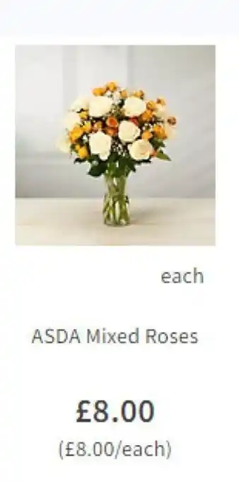 Asda ASDA Mixed Roses offer