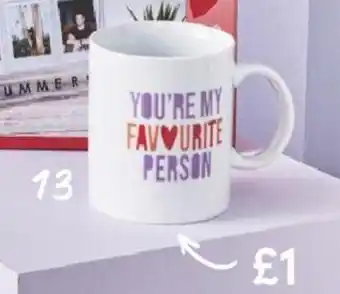 Tesco Favourite Person Mug offer