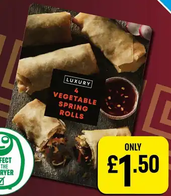Iceland 4 Vegetable Spring Rolls offer