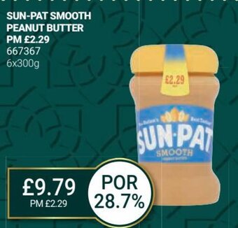 Bestway Sun-Pat Smooth Peanut Butter 6x300g offer