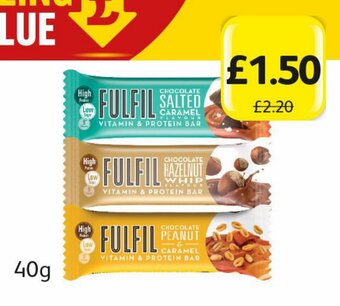 Fulfil Salted Caramel/Hazelnut/Peanut &Caramel 40g